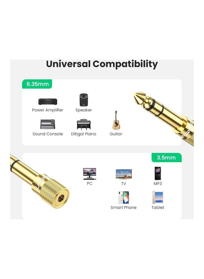 يو جرين محول 6.5 مم ذكر إلى منفذ أنثى 3.5 مم - Image 2