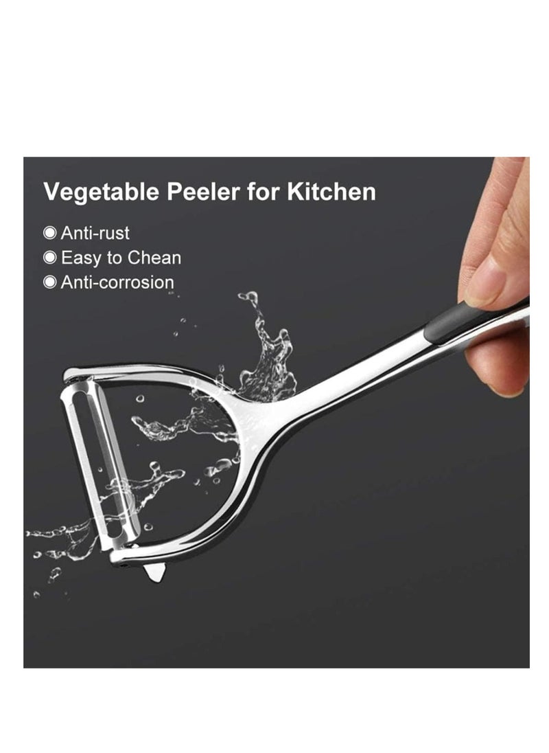 Generic Potato peeler stainless steel Y-shape with non slip handle and built in potato eye removar  - Image 2