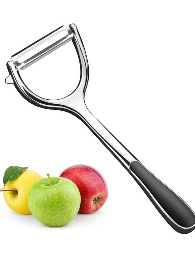 Generic Potato peeler stainless steel Y-shape with non slip handle and built in potato eye removar  - Image 1