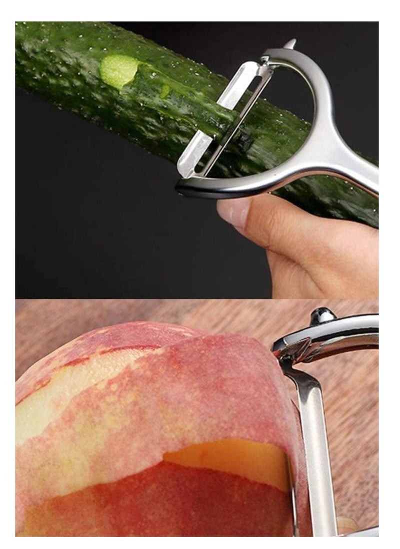 Generic Potato peeler stainless steel Y-shape with non slip handle and built in potato eye removar  - Image 4