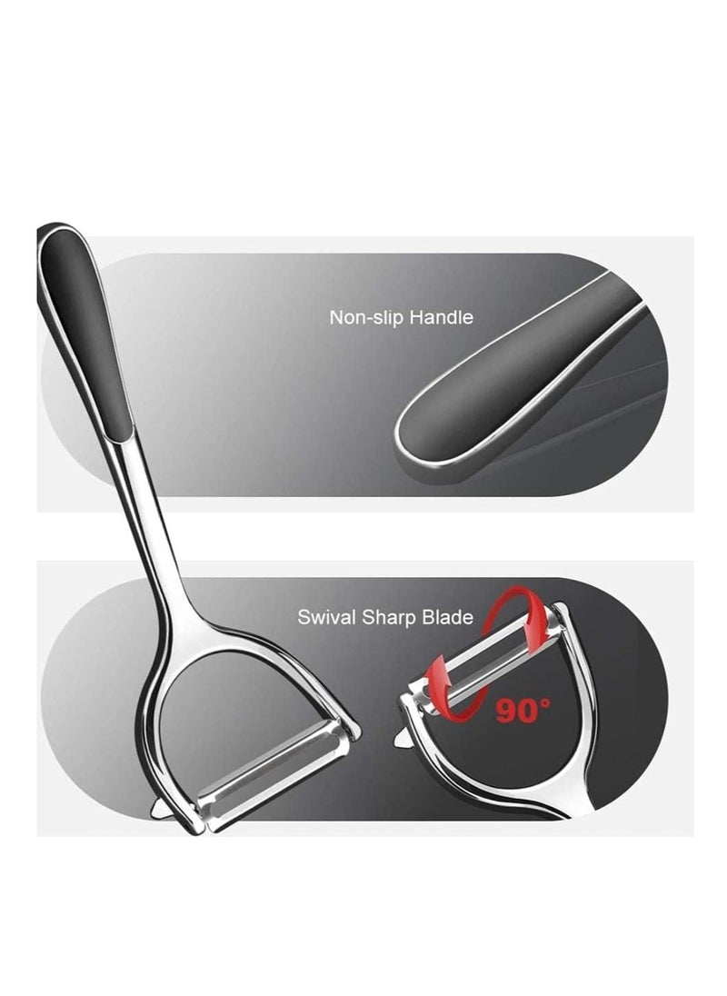 Generic Potato peeler stainless steel Y-shape with non slip handle and built in potato eye removar  - Image 3