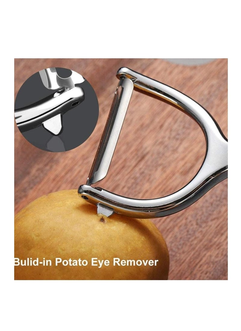Generic Potato peeler stainless steel Y-shape with non slip handle and built in potato eye removar  - Image 5