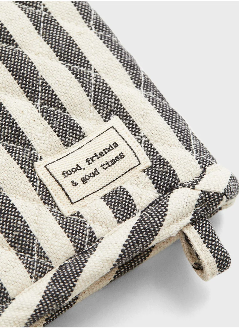 اتش اند ام Striped Oven Glove