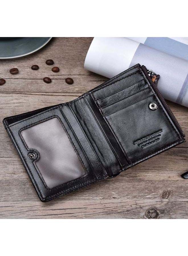 NIBEMINENT Bi-Fold Mens Wallet Deep Coffee  - Image 3