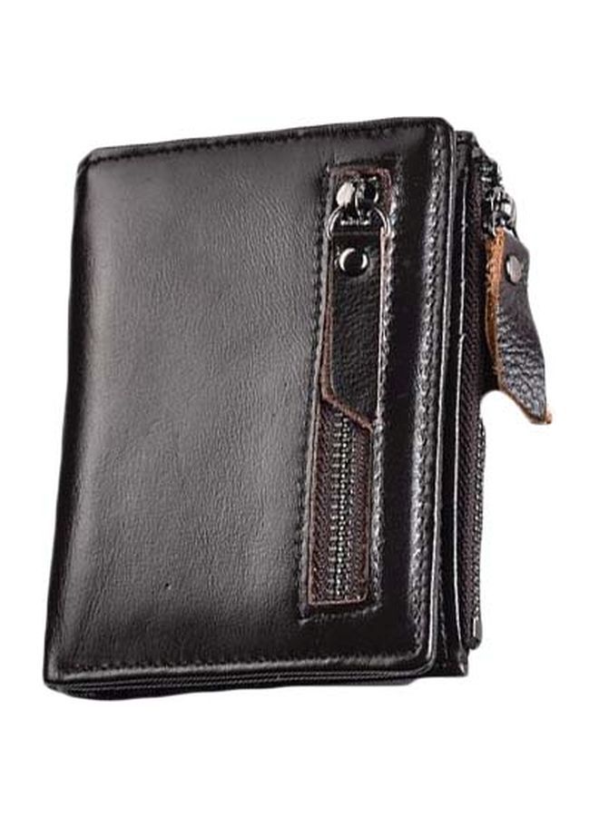 NIBEMINENT Bi-Fold Mens Wallet Deep Coffee  - Image 1