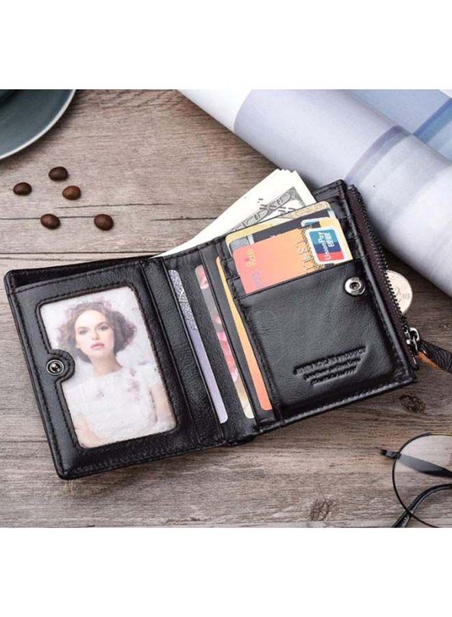 NIBEMINENT Bi-Fold Mens Wallet Deep Coffee  - Image 4
