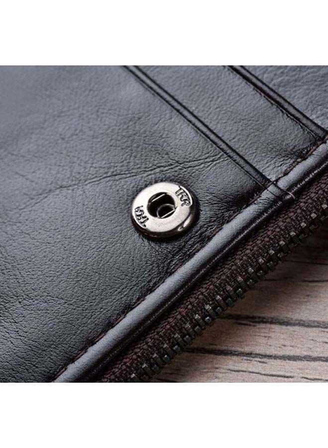 NIBEMINENT Bi-Fold Mens Wallet Deep Coffee  - Image 5