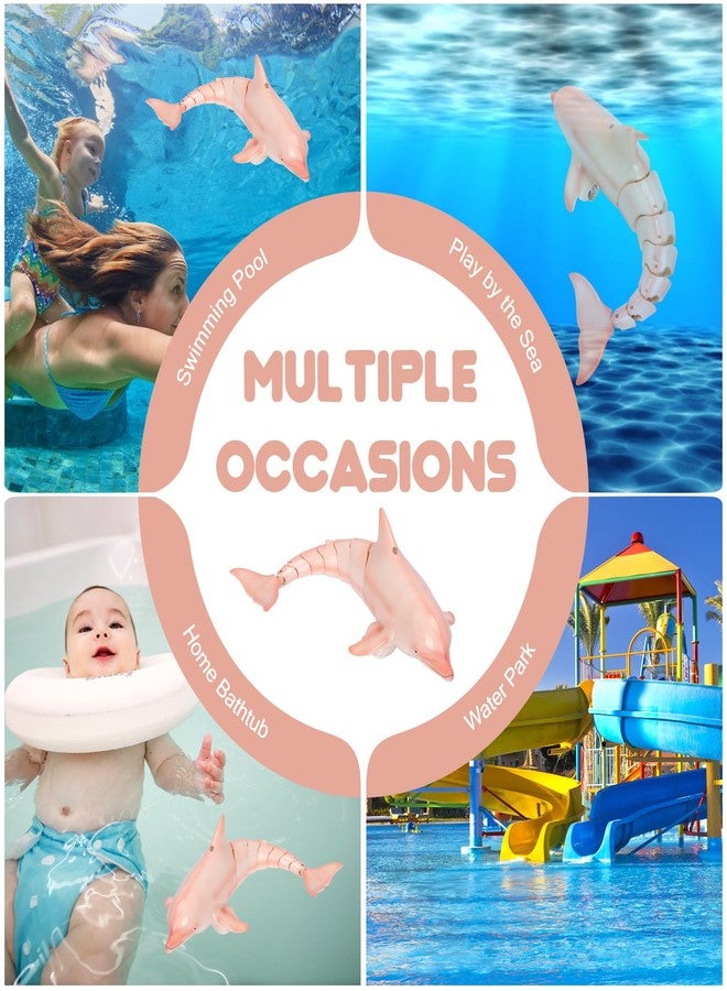 GearRoot Remote Control Dolphin Toys for Kids, 2.4G High Simulation Oceanic RC Dolphins Fish Toys for Swimming Pool Bathroom, 2x600mAh RC Boat Water Toy Great for 6+ Year olds Boys Girls Kids, Pink - Image 5
