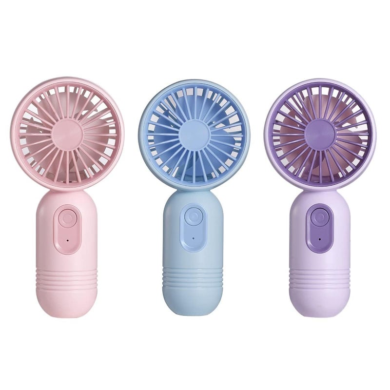 VanSmaGo Portable Handheld Mini Fan USB Rechargeable Personal Fan Battery Operated Mini Neck Fan 5 Speeds Perfect for TravelCampingOutdoorHomeOffice