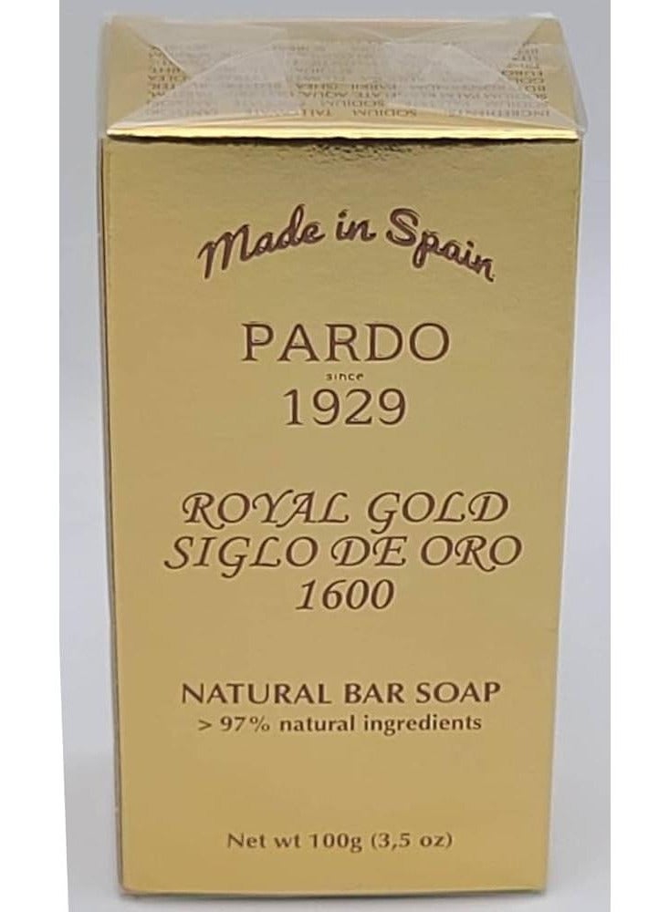 Prado Royal Gold Natural Bar Soap 97% Nature Ingredients 100 g - Image 2