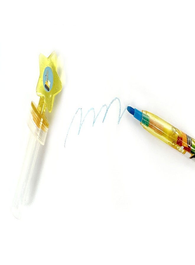 TINYMILLS 24 Pcs Construction 2 in 1 Stackable Stacking Crayon with Extra Stamper Topper, Kids Party Favors, Goodie Bag Stuffers, Classroom Rewards, Prizes - Image 5