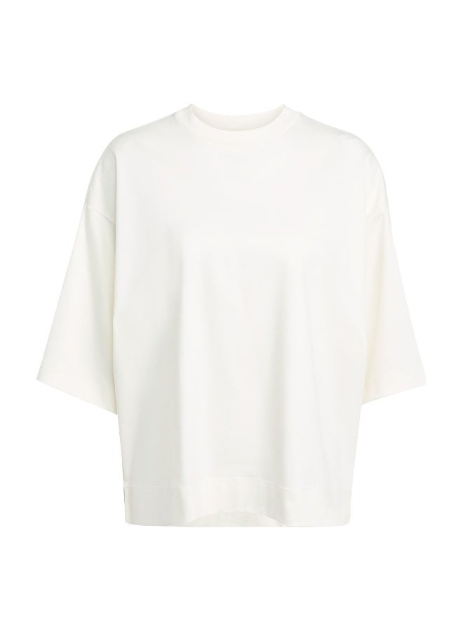 Adidas W All Szn Sl T White Training T-Shirts For Women XS - Image 1