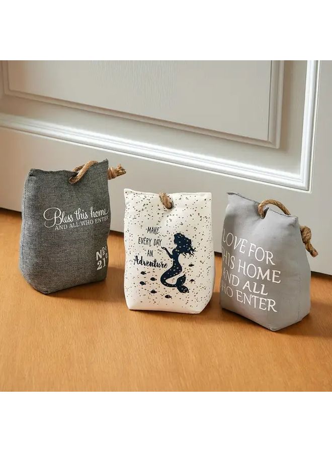 Cute Penguin Fabric Door Stop With Heavy Sandbag Fill Windproof Non Electric - Image 4