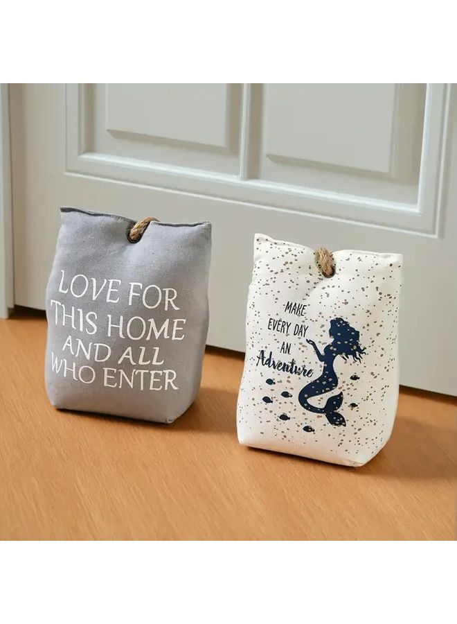 Cute Penguin Fabric Door Stop With Heavy Sandbag Fill Windproof Non Electric - Image 2