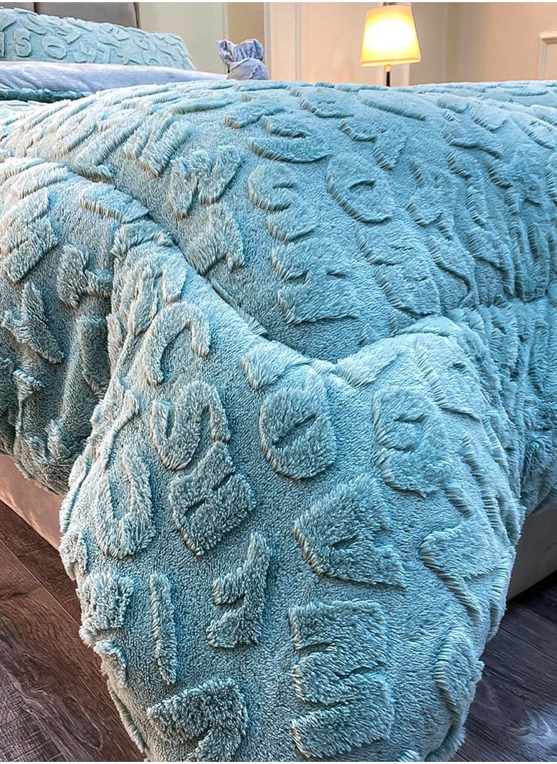 Family Bed Quilt set Spanish fur 2 pieces size 180 ×240 cm model 1621 from Family Bed  - Image 5