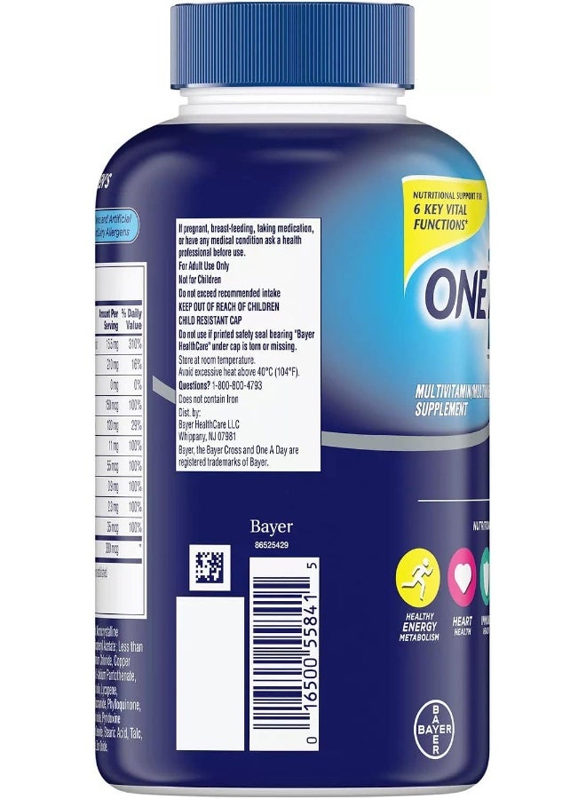 وان-أ-داي فيتامينات متعددة للرجال من One A Day (300 حبة) - Image 3
