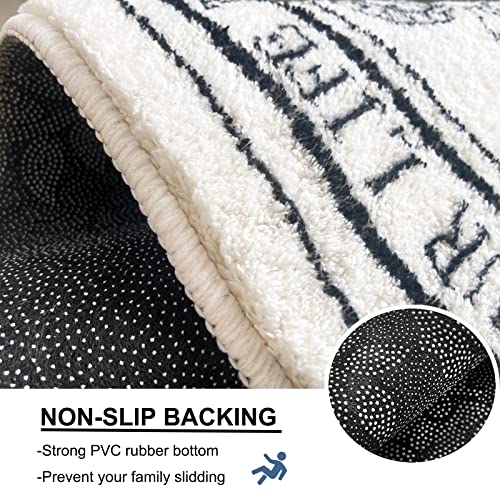 ontinny White Bathroom Rugs Soft Cute Bath Mat for Bath Floor 20x32inch, Machine Washable Non-Slip Bath Mats for Shower Toilet Tub, Kid’s Bathroom Decor Plush Carpet (Rabbit) - Image 5