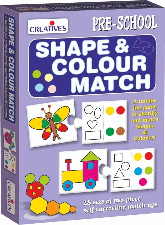 Creative's Shape & Colour Match | Identify and Match Shapes & Colours |Early Learning Games | Learn Basic Geometrical Shapes & Colours | Learning & Educational | Pre-School Games | Ages 4 & up - Image 1