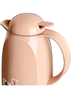 Valk Vacuum Thermose with Push Cover double wall glass (1 Liter) | Wide Mouth with Anti-Leakage Cap Double Walled | Moka  - Image 3
