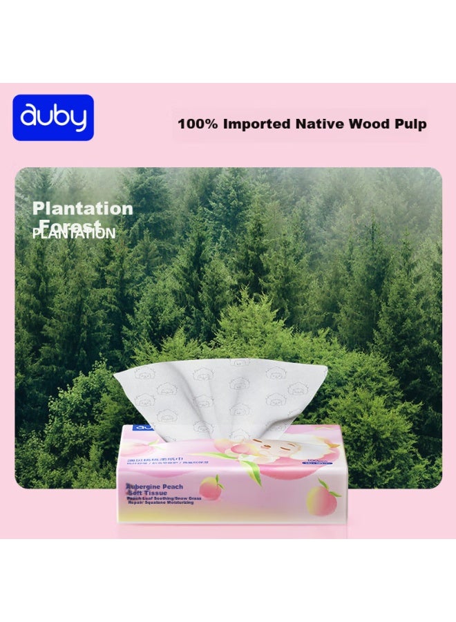 Auby Baby Cloud-soft Wipes, Ultra-soft Facial Tissues For Mothers And Babies, Moisturizing Cream Tissues, Newborn Napkins For Wiping Face And Nose - Image 3