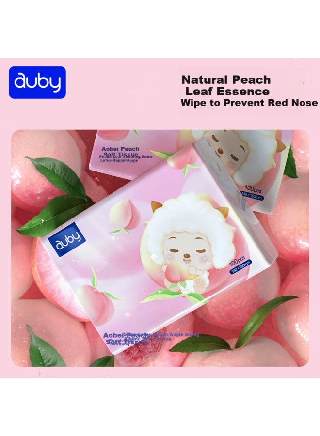 Auby Baby Cloud-soft Wipes, Ultra-soft Facial Tissues For Mothers And Babies, Moisturizing Cream Tissues, Newborn Napkins For Wiping Face And Nose - Image 1