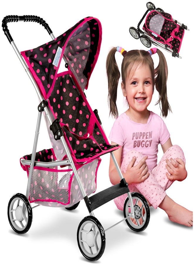 Kinderplay Baby Doll Stroller | Pram for Girls | Umbrella Stroller for Kids - Lightweight Play Carriage for Toddler Ages 2+ Years | Baby Doll Accessories with Storage | 22.05-Inch Handle Height, Model KP0280G - Image 1