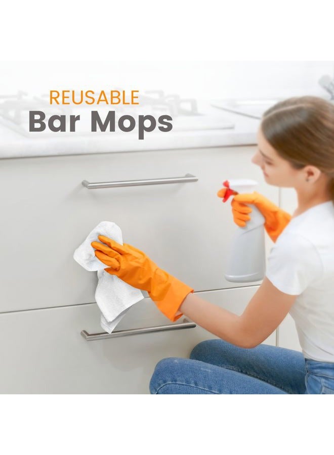YRALY Terry Bar Mop Towels (Pack of 60) – Absorbent and Quick Drying Commercial-Grade Cotton Cleaning Towels, Cleaning Rags for Kitchen, Bar – Reusable Shop Rags 14”x17” White - Image 2