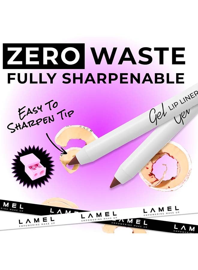 LAMEL Matte Gel Lip Liner - Burnt Ocher - Image 3