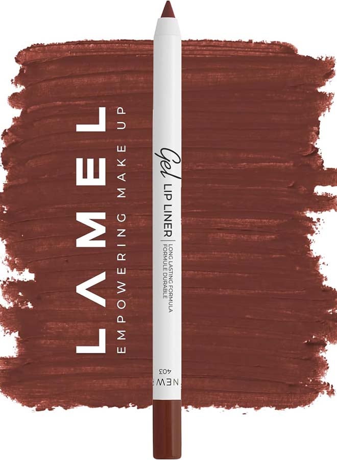LAMEL Matte Gel Lip Liner - Burnt Ocher - Image 1
