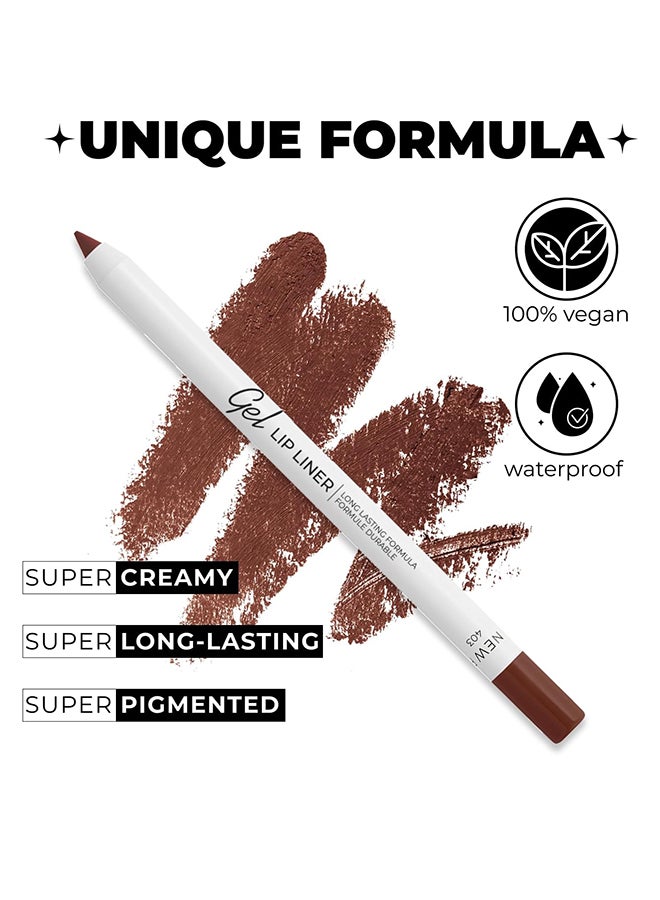 LAMEL Matte Gel Lip Liner - Burnt Ocher - Image 4