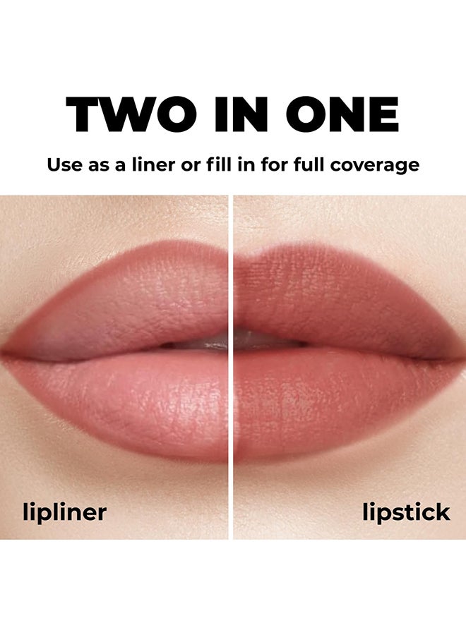 LAMEL Matte Gel Lip Liner - Burnt Ocher - Image 5