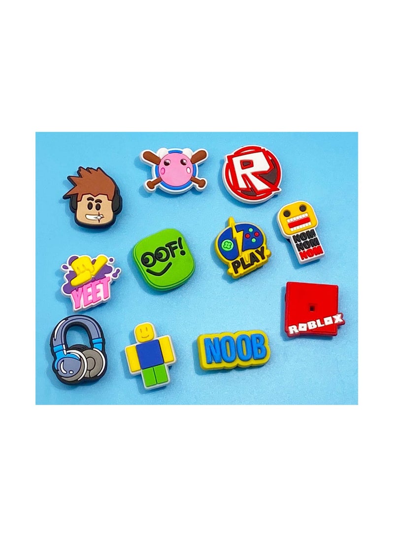 Excefore Shoe Decoration Charms, 21 Pcs Game Shoe Charms, Shoe Charms for Croc Clog Sandals Decoration PVC Croc Pins Accessories, Perfect Gift for Boys Girls Women - Image 2