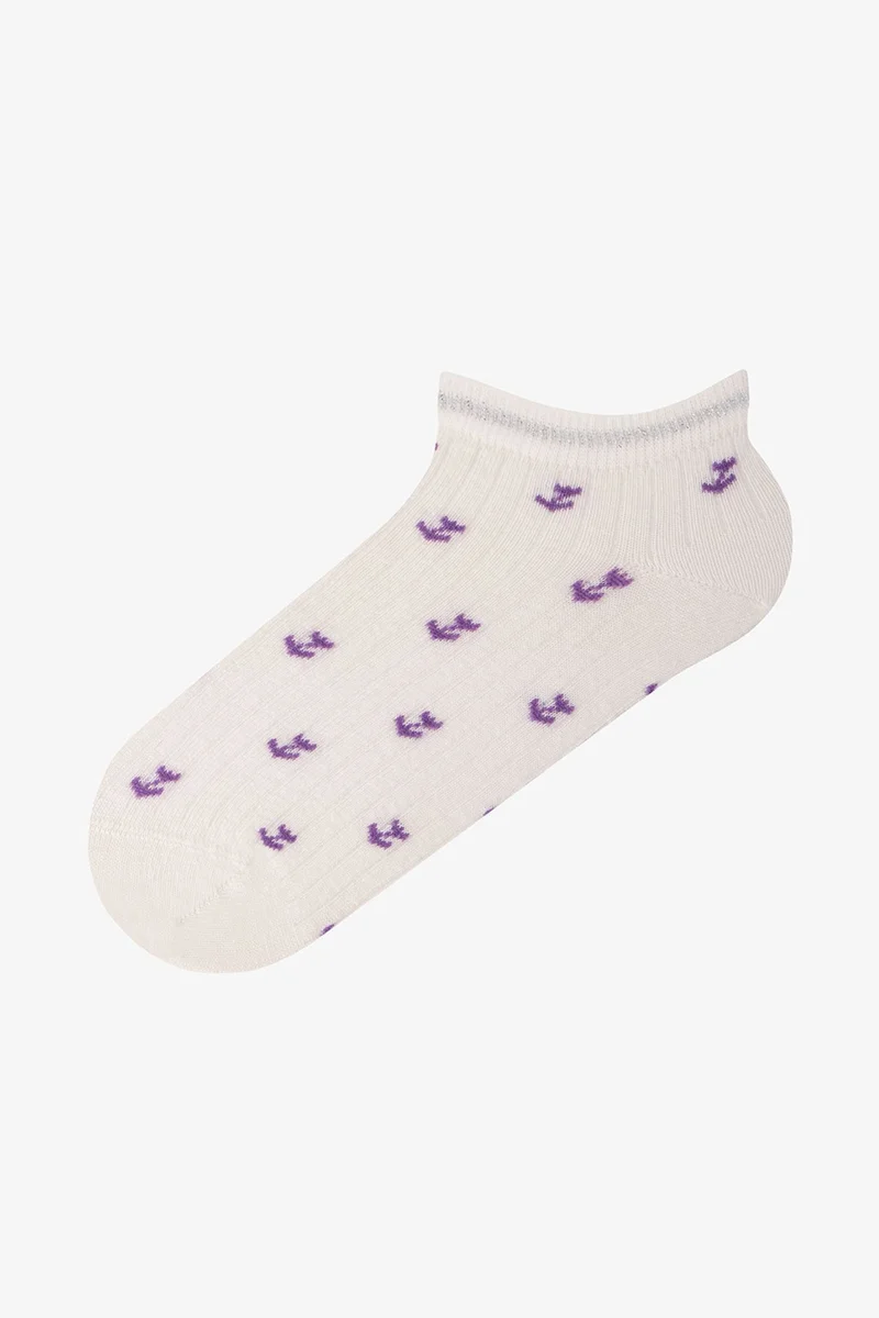 Penti PENTI Mini Pattern Crisp Floral Patterned Pair Of No-Show Socks
