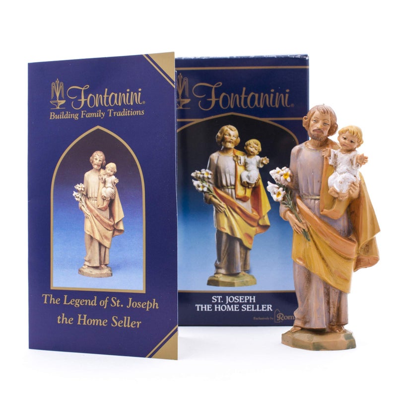 Fontanini by Roman Inc Specialty Figure 5 Collection St Joseph 45 H Handmade in Italy Designed and Manufactured in Tuscany Polymer Hand Painted Italian Detailed
