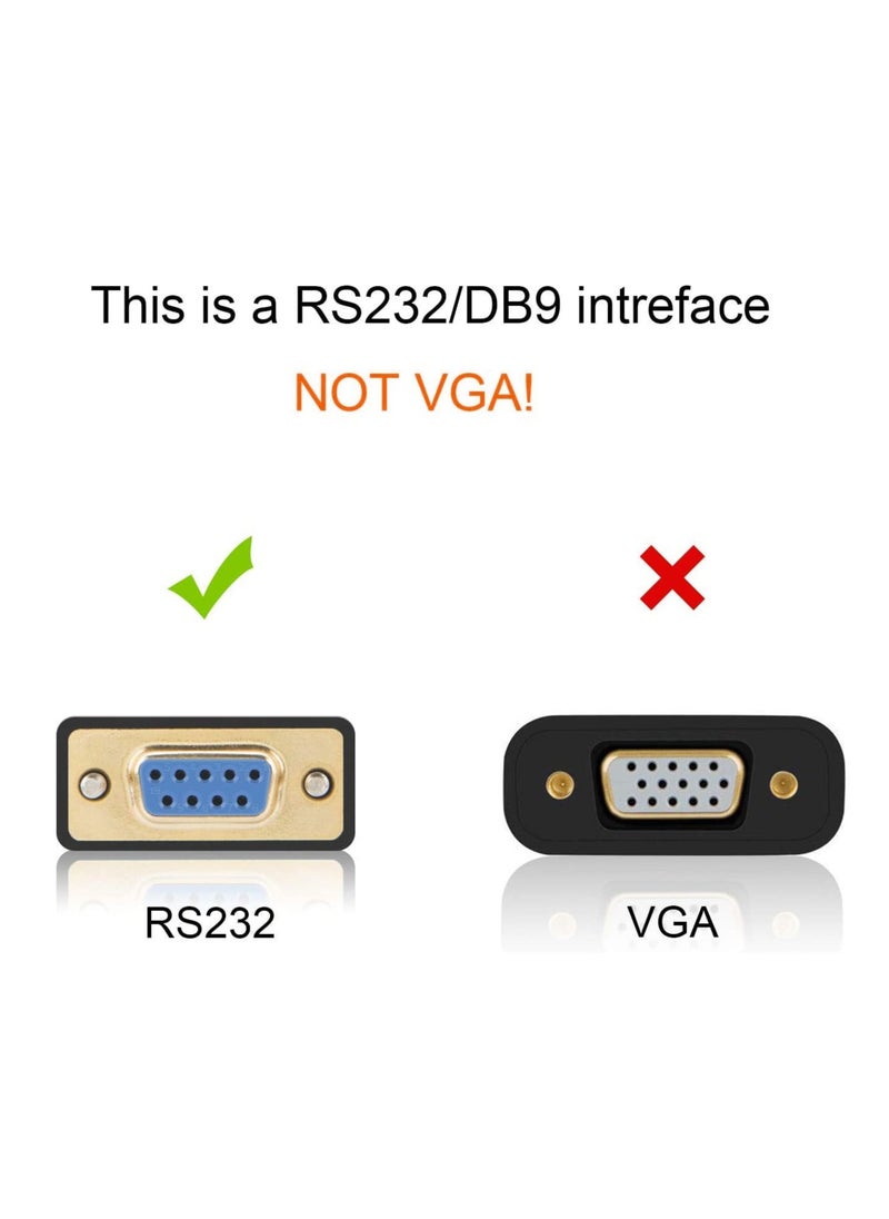 CableCreation - Usb to Rs232 Adapter With Pl2303 Chipset Usb 2.0 Male to Rs232 Female Db9 Serial Converter Cable for Cashier Register Modem Scanner Digital Cameras Cnc 2 Meter - Image 1