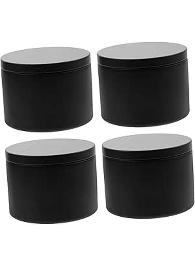 4pcs Tinplate Balm Containers Fillable with Lids for Solid Perfume Lotion Jars - Image 1