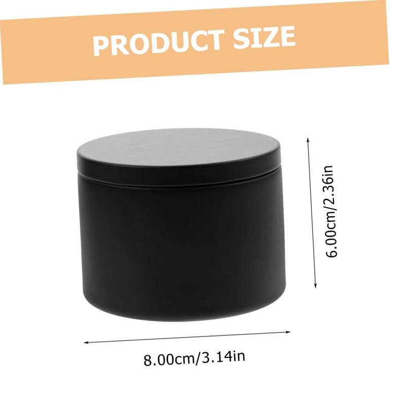4pcs Tinplate Balm Containers Fillable with Lids for Solid Perfume Lotion Jars - Image 3