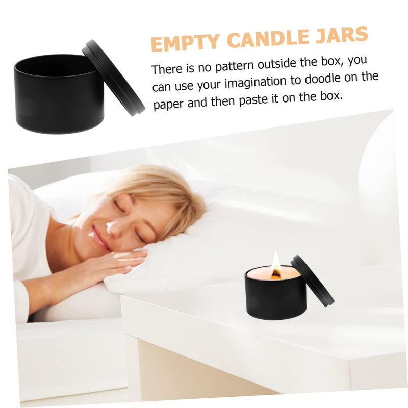 4pcs Tinplate Balm Containers Fillable with Lids for Solid Perfume Lotion Jars - Image 4