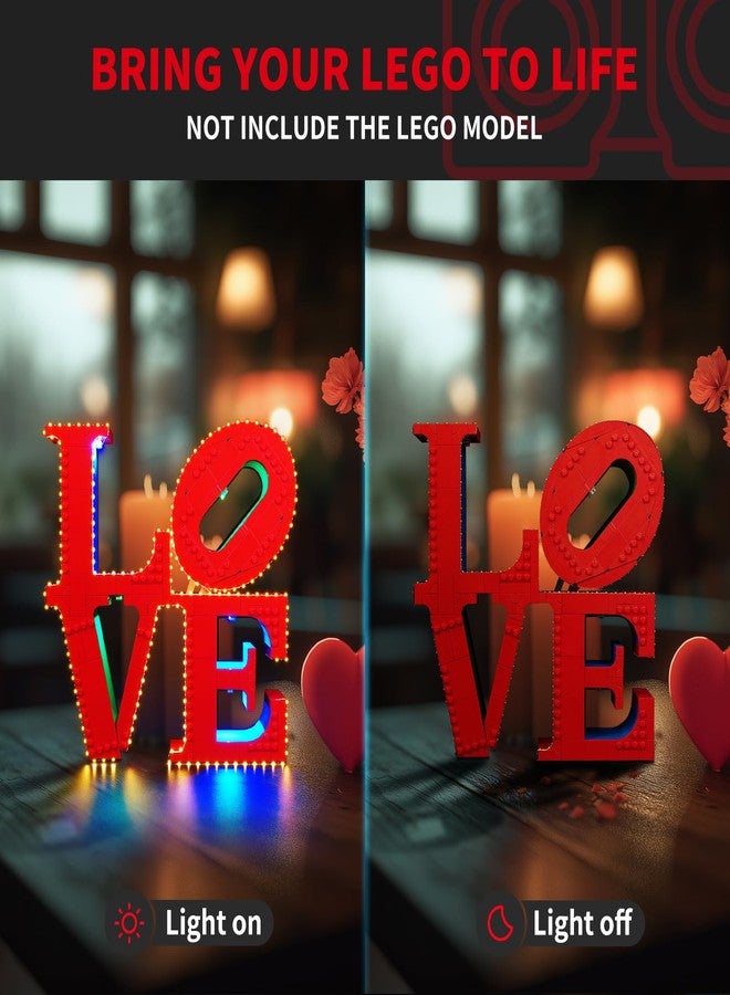 BRIKSMAX 2.0 Light Kit for LEGO Art Love Sculpture - Innovative LED Lighting Compatible with LEGO 31214 Building Set (Not Included) - Image 2