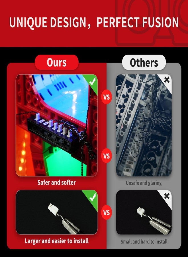 BRIKSMAX 2.0 Light Kit for LEGO Art Love Sculpture - Innovative LED Lighting Compatible with LEGO 31214 Building Set (Not Included) - Image 5