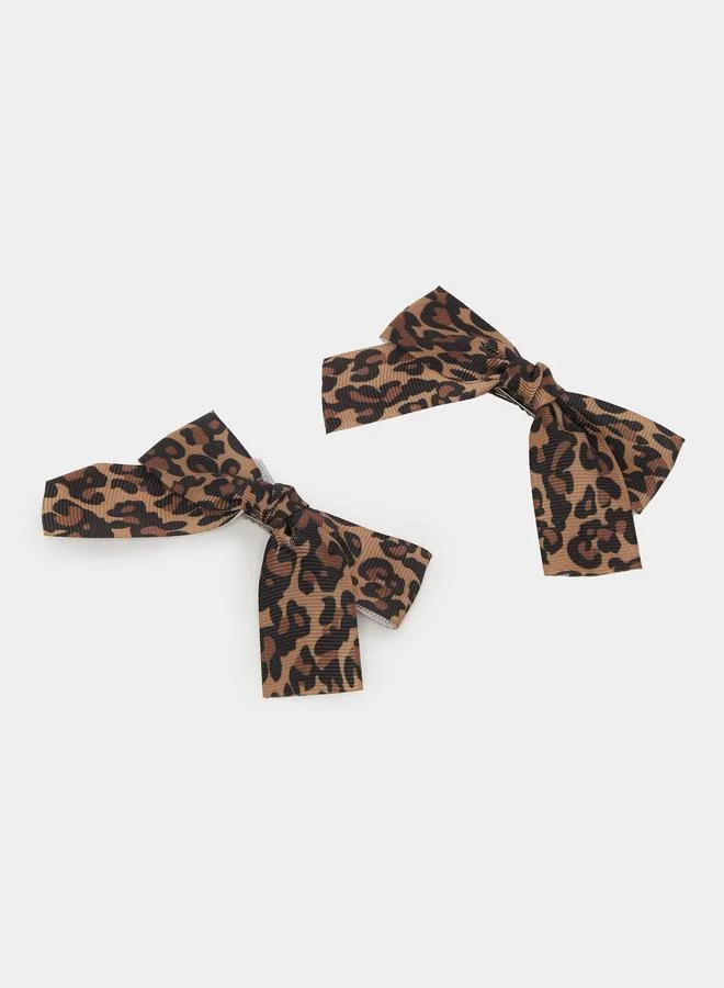 Styli Styli Set of 2 - Animal Print Ribbon Clip