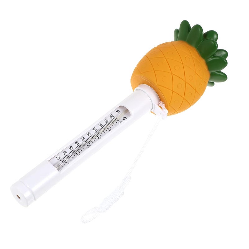 DOITOOL Floating Pool Meter Pineapple Shaped Pool Meter Large Size Easy Read for Water Temperature Test for Outdoor Indoor Swimming Spas - Image 1