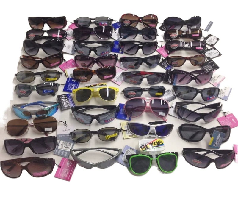 Foster Grant 75 Pairs FOSTER GRANT Sunglasses Assorted Styles Colors 