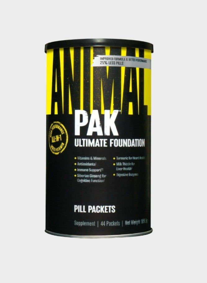 يونيفرسال نيوتريشن عبوات حبوب الأساس النهائية من UN Animal Pak تحتوي على 44 عبوة الوزن الصافي 559.5 جم - Image 1