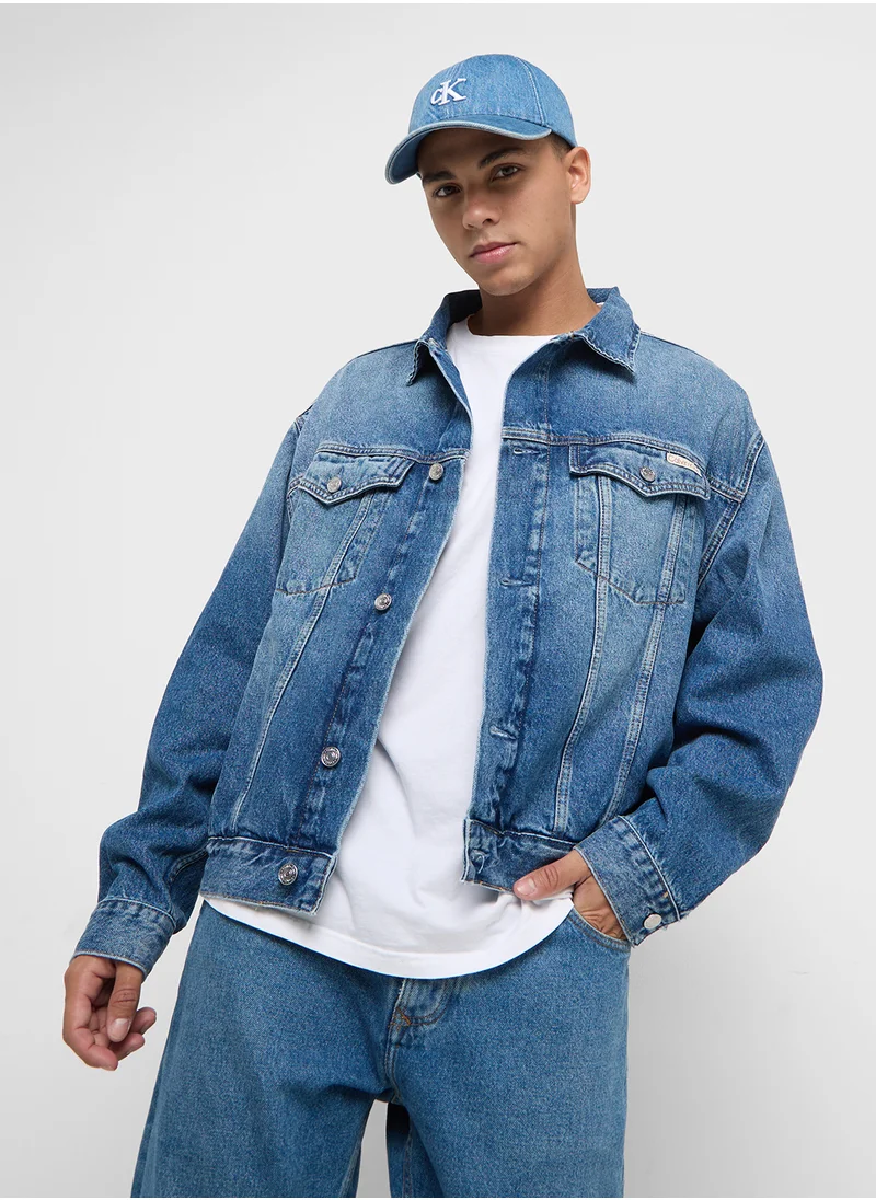 كالفن كلاين جينز Pocket Detail Denim Jacket