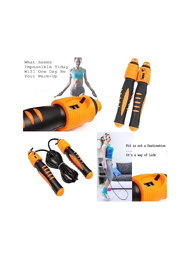 PROMASS Feng Su Skipping Rope With Counter, Orange- Em-9312 - Image 4