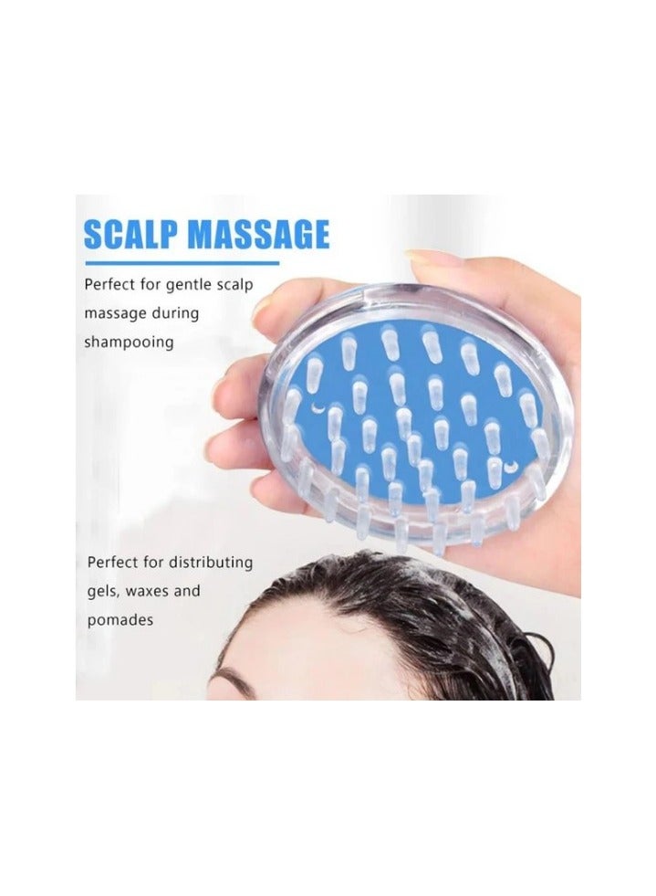 Scalp Massager Shampoo Brush with Soft Silicone Bristles Scrub for Wet and Dry Hair Exfoliator Reduces Dandruff Promotes Hair Growth - Manual Shampoo Brush with Soft Silicone Bristles Scalp Massager Vitili Scalp Care Exfoliates and Removes Dandruff - Scalp Massager Shampoo Brush Head Massager with Soft Silicone Bristles Scrub for Wet and Dry Hair Reduces Dandruff Massages and Promotes Hair Growth - Scalp Massager Brush for Shower - Scalp Exfoliating Brush Anti Dandruff for Wet and Dry Hair - Silicone Hair Cleansing and Scalp Massager Brush (Multiple Colors)