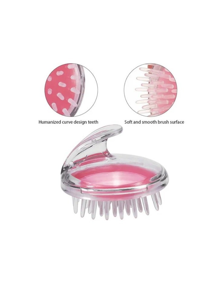 Scalp Massager Shampoo Brush with Soft Silicone Bristles Scrub for Wet and Dry Hair Exfoliator Reduces Dandruff Promotes Hair Growth - Manual Shampoo Brush with Soft Silicone Bristles Scalp Massager Vitili Scalp Care Exfoliates and Removes Dandruff - Scalp Massager Shampoo Brush Head Massager with Soft Silicone Bristles Scrub for Wet and Dry Hair Reduces Dandruff Massages and Promotes Hair Growth - Scalp Massager Brush for Shower - Scalp Exfoliating Brush Anti Dandruff for Wet and Dry Hair - Silicone Hair Cleansing and Scalp Massager Brush (Multiple Colors)