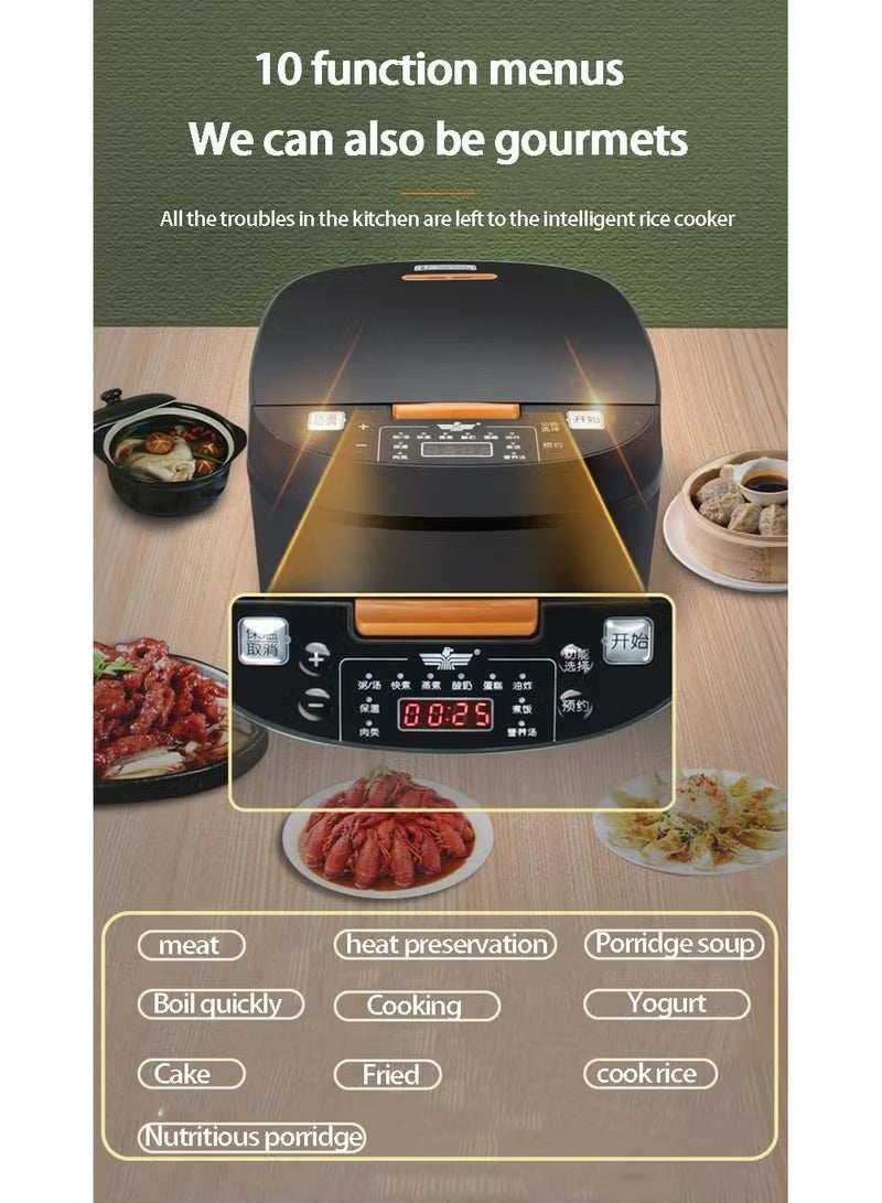 TIGER “5L Electric Rice Cooker Multi-Function Smart Cooker with Fast Heating, Adjustable Timer, Keep Warm Feature, and Non-Stick Inner Pot, Perfect for Family Meals, One-Touch Easy Cooking, and Convenient Everyday Home Use.” - Image 4