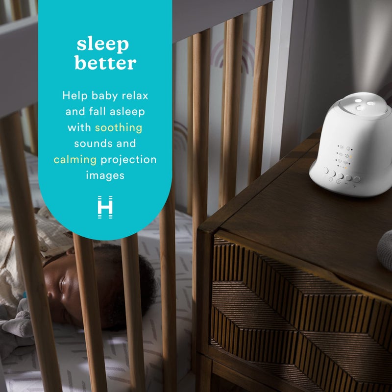 Homedics Sound Machine and Projector with 6 Soothing Sleep Sounds for Your Baby and Kids and Tilt Projector with 9 Images to Help Your Kids Fall Asleep - Image 2